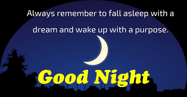 Good night quotes in English with images