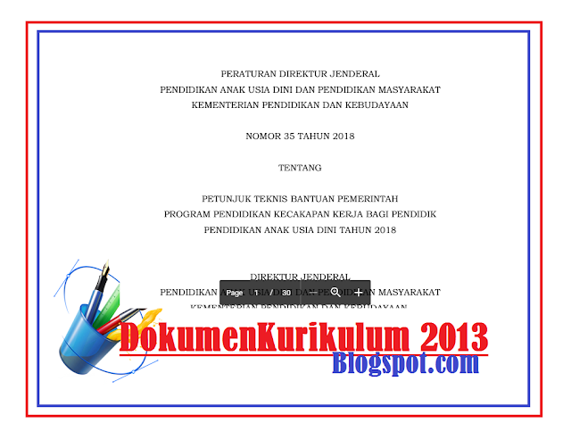 Petunjuk Teknis PPK PAUD 2018