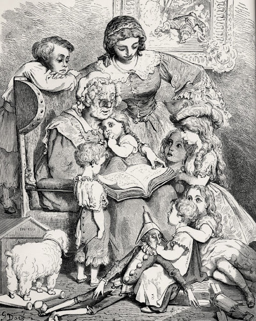 Gustave Doré - Ilustración para una edición de Ma mère l'Oye - s. XIX