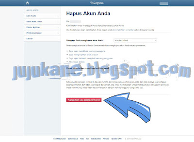 Cara Hapus Akun Instagram Permanen