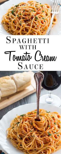 Spaghetti with Skinny Tomato Cream Sauce Recipes