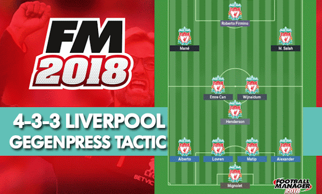 FM18 JURGEN KLOPP'S 4-3-3 LIVERPOOL GEGENPRESS TACTIC