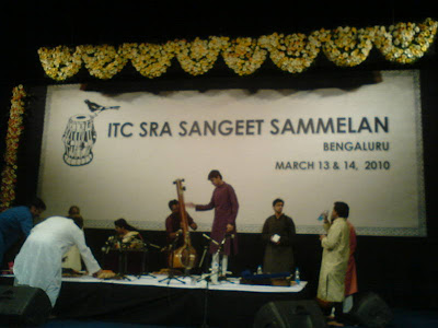 The ITC SRA Sangeet Sammelan 2010 at Chowdaiah Hall, Bangalore