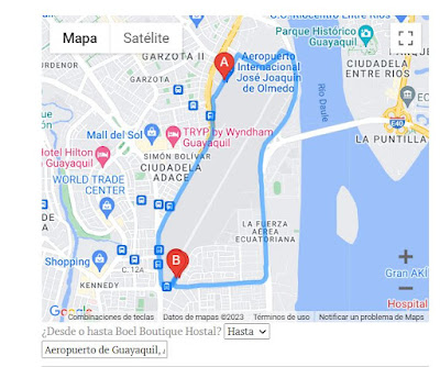 Descubre la mejor manera de llegar a Boel Boutique Hostal y explorar Guayaquil con nuestro Mapa Interactivo
