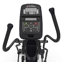 Schwinn 430 Elliptical Trainer with dual screens, 22 programs, 20 resistance levels, USB charging port, cooling fan, audio speakers, image