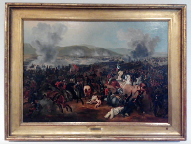 Cuadro de la Batalla de Maipú de Juan Mauricio Rugendas en el Palacio de la Moneda, Santiago, Chile