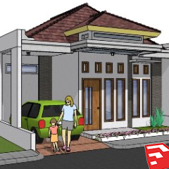 Download SketchUp model rumah