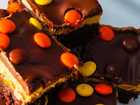 Reese’s Pieces Cream Cheese Brownies