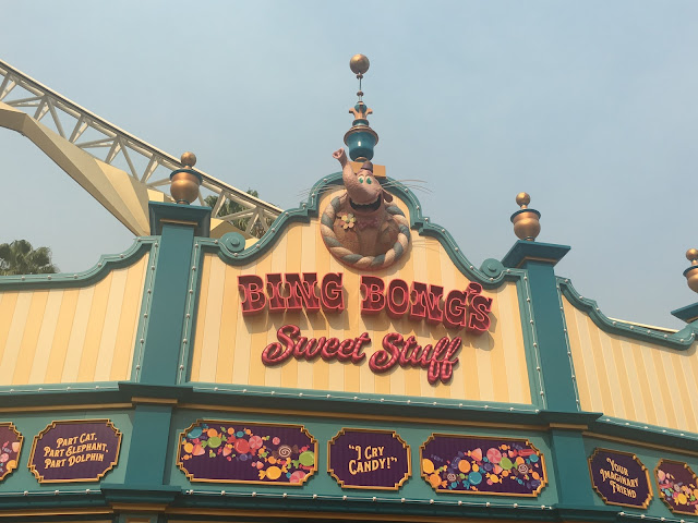 Bing Bong's Sweet Stuff Sign Pixar Pier Disney California Adventure Disneyland