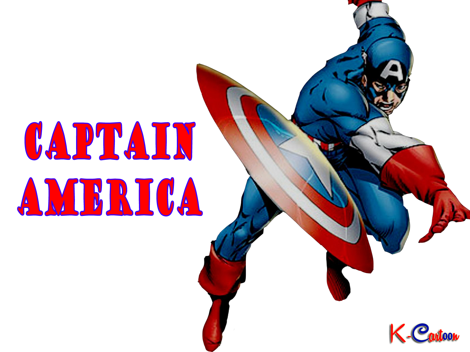 Gambar HD Captain America Vektor Terbaru K Kartun