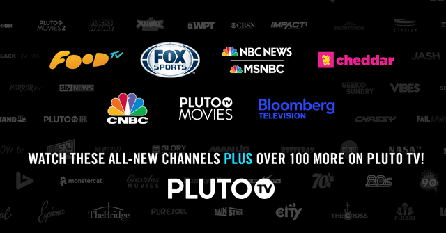 Watch 200 Channels on Pluto TV