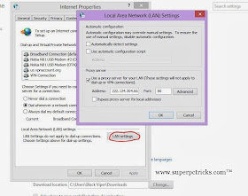 changing proxy settings in chrome