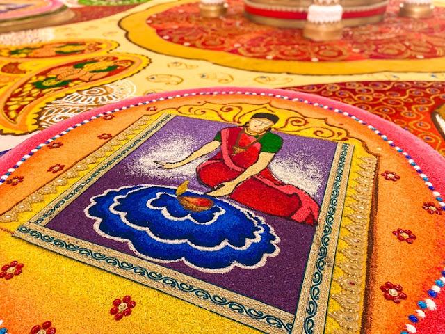 Kolam inspired by sarees, The Festival of Lights Comes Alive at The Gardens Mall, Deepavali, The Gardens Mall, Deepavali The Gardens Mall, lifestyle