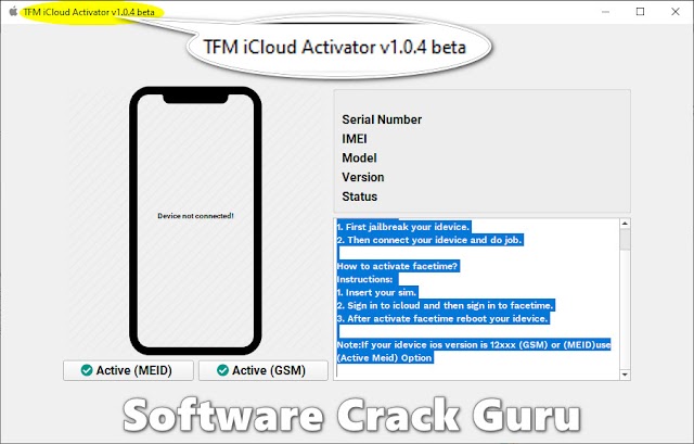 TFM iCloud Activator v1.0.4 Beta Free Download