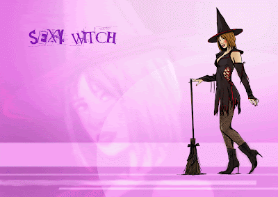 Sexy Witch Greeting Card
