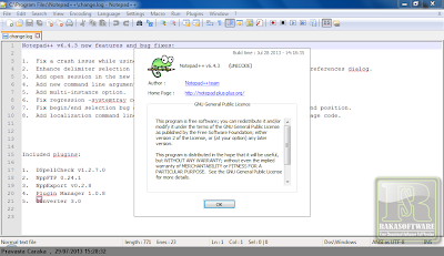 Notepad++ 6.4.3 Free Full Version - Screenshot