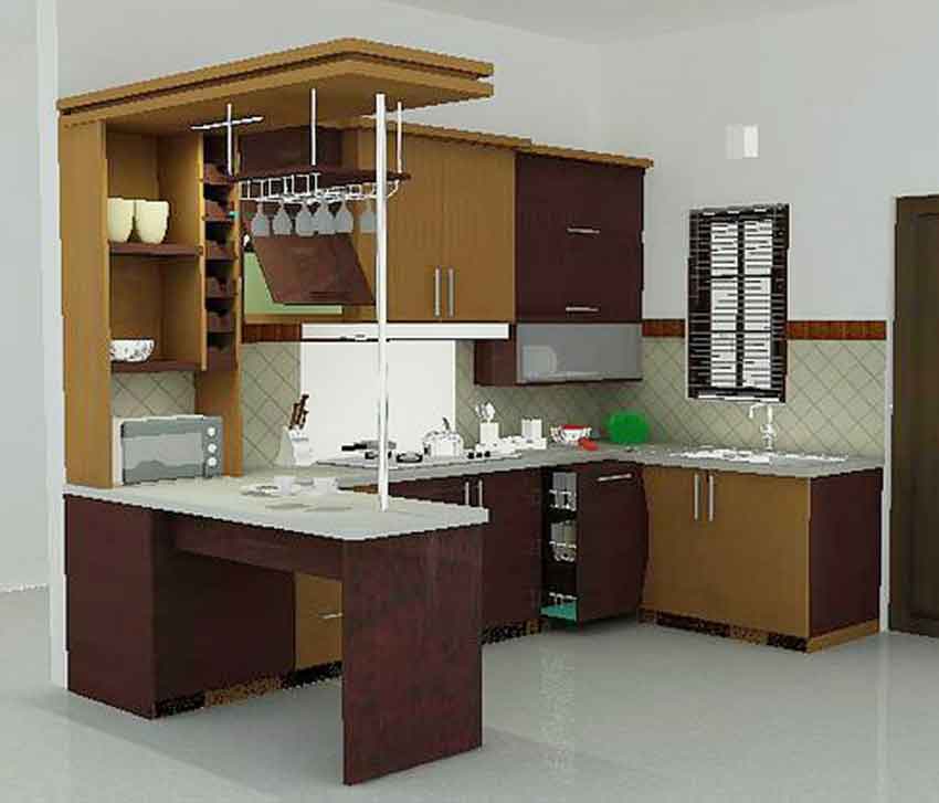 Contoh Gambar Desain Interior Dapur  Minimalis Desain  