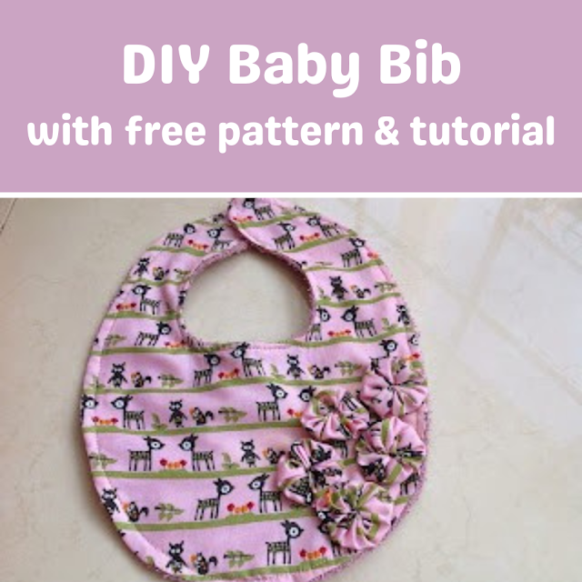 DIY baby bib - with free pattern & tutorial!