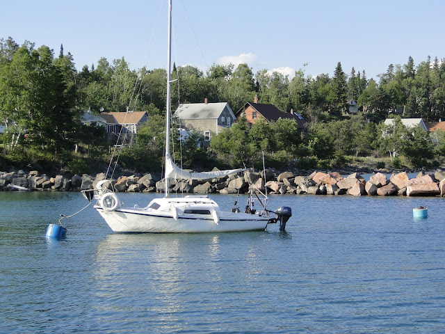 sailboat in Silver Harbour, near Thunder Bay