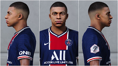 PES 2020 Faces Kylian Mbappe