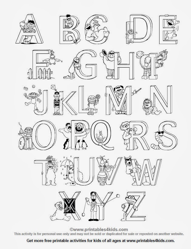 Alphabet Coloring Pages