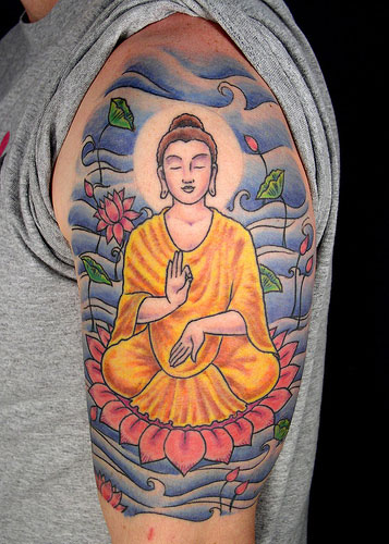 buddha tattoo designs. Buddhism is about clarity and seeing the world as it