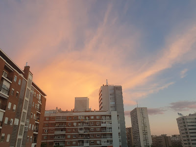 El cielo de Madrid desde el confinamiento del coronavirus