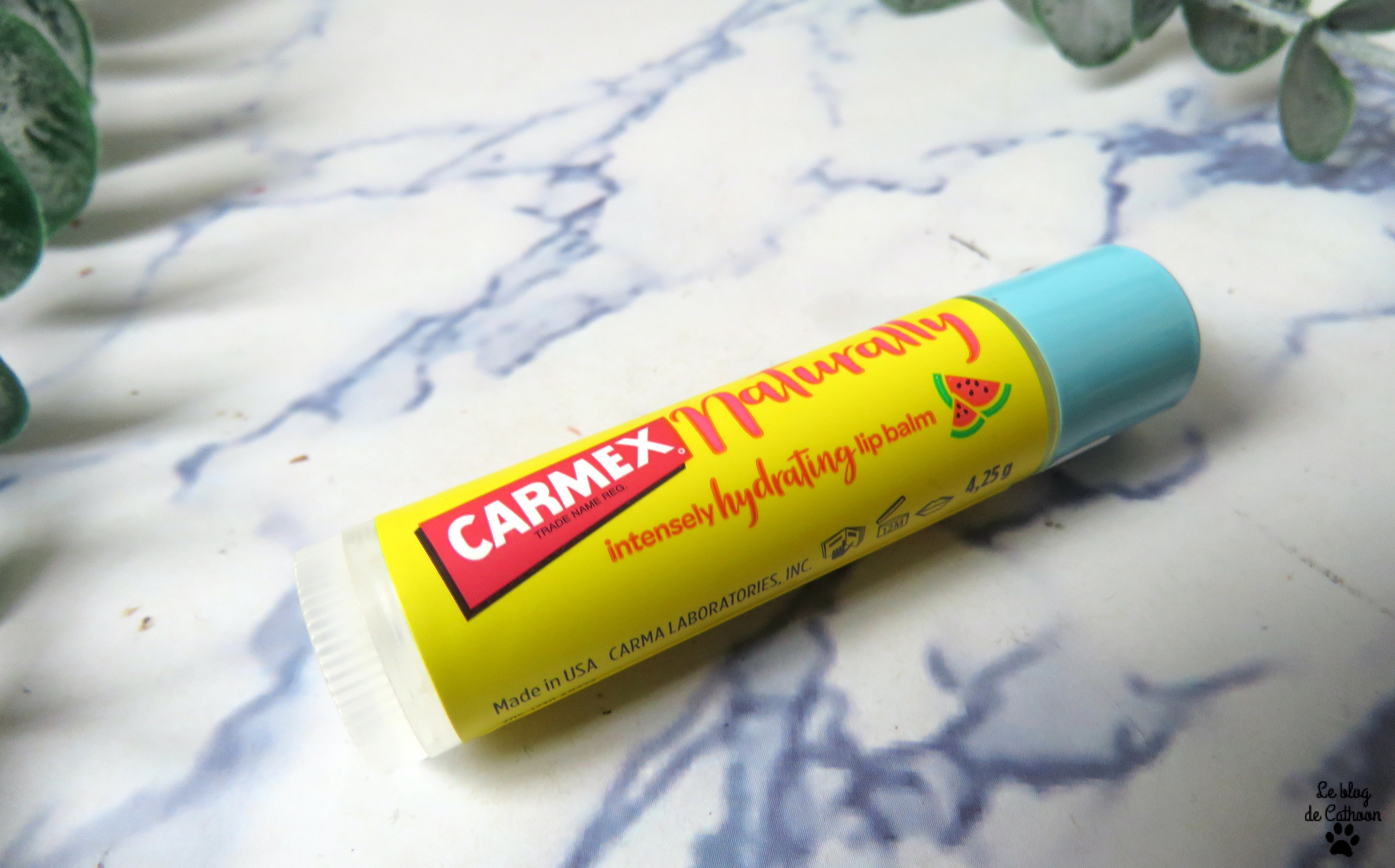 Baume à lèvres naturally pastèque Carmex