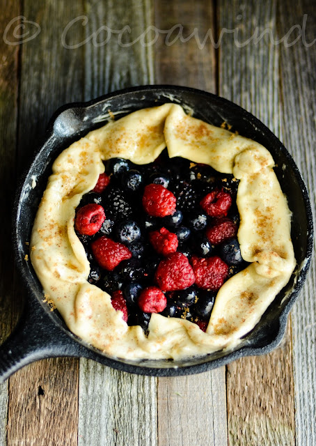 Mixed Berry Galette in my 8 inch Cast Iron Skillet - Cocoawind