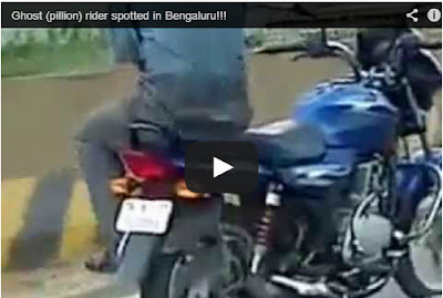 Ghost (pillion) rider spotted in Bengaluru!!!