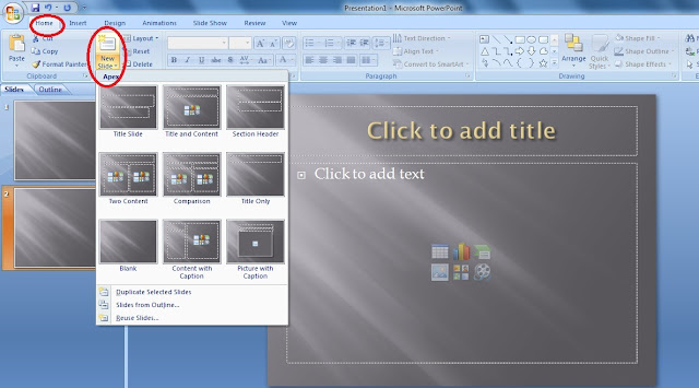Membuat presentasi yang menarik memakai  Cara Membuat File Presentasi di Power Point yang Menarik