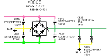 Mạch chỉnh lưu điện áp AC220V  thành DC300V