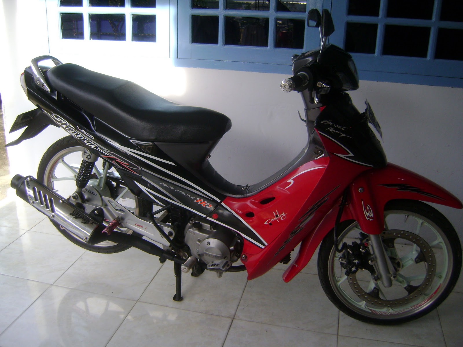 Modifikasi Motor Modif Sederhana Suzuki Shogun 2003