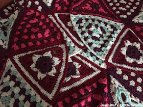 The Patons Wool DK Afghan Blanket completed