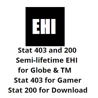 Status 403, 200 Semi-lifetime EHI for Globe and TM