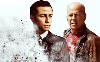 Looper Movie Joseph Gordon Levitt and Bruce Willis HD Wallpaper