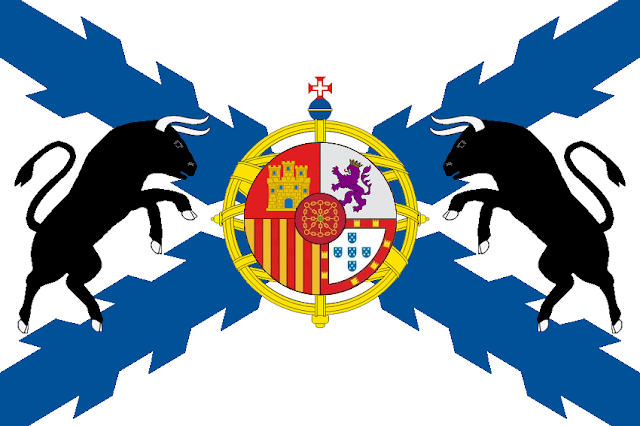Bandera de Hispania diseñada por Cabeleira Santoro