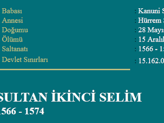 SULTAN İKİNCİ SELİM