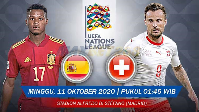 Prediksi Spanyol Vs Swiss, Minggu 11 Oktober 2020 Pukul 01.45 WIB @ Mola TV