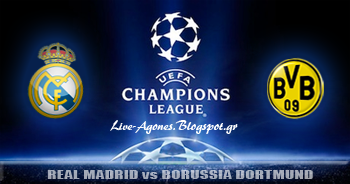 Real Madrid vs Borussia Dortmund uefa champions league semi finals 2013 logo