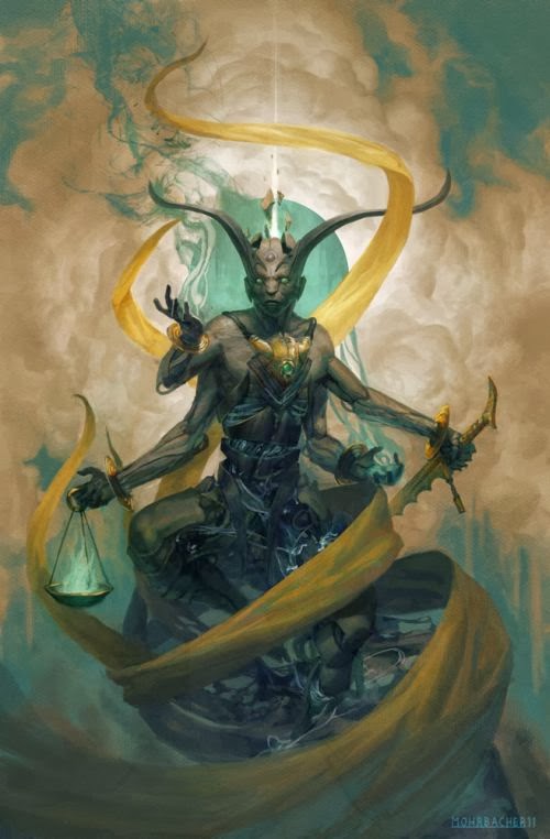 Peter Mohrbacher deviantart illustrations fantasy dark card games magic gathering angels