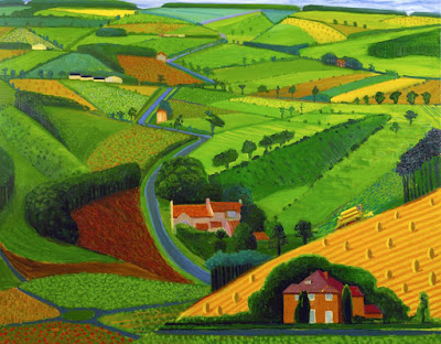  David  Hockney  -The road across the Wolds,1997. 