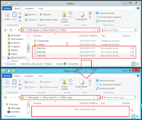 Windows CMD: Archivos a copiar.