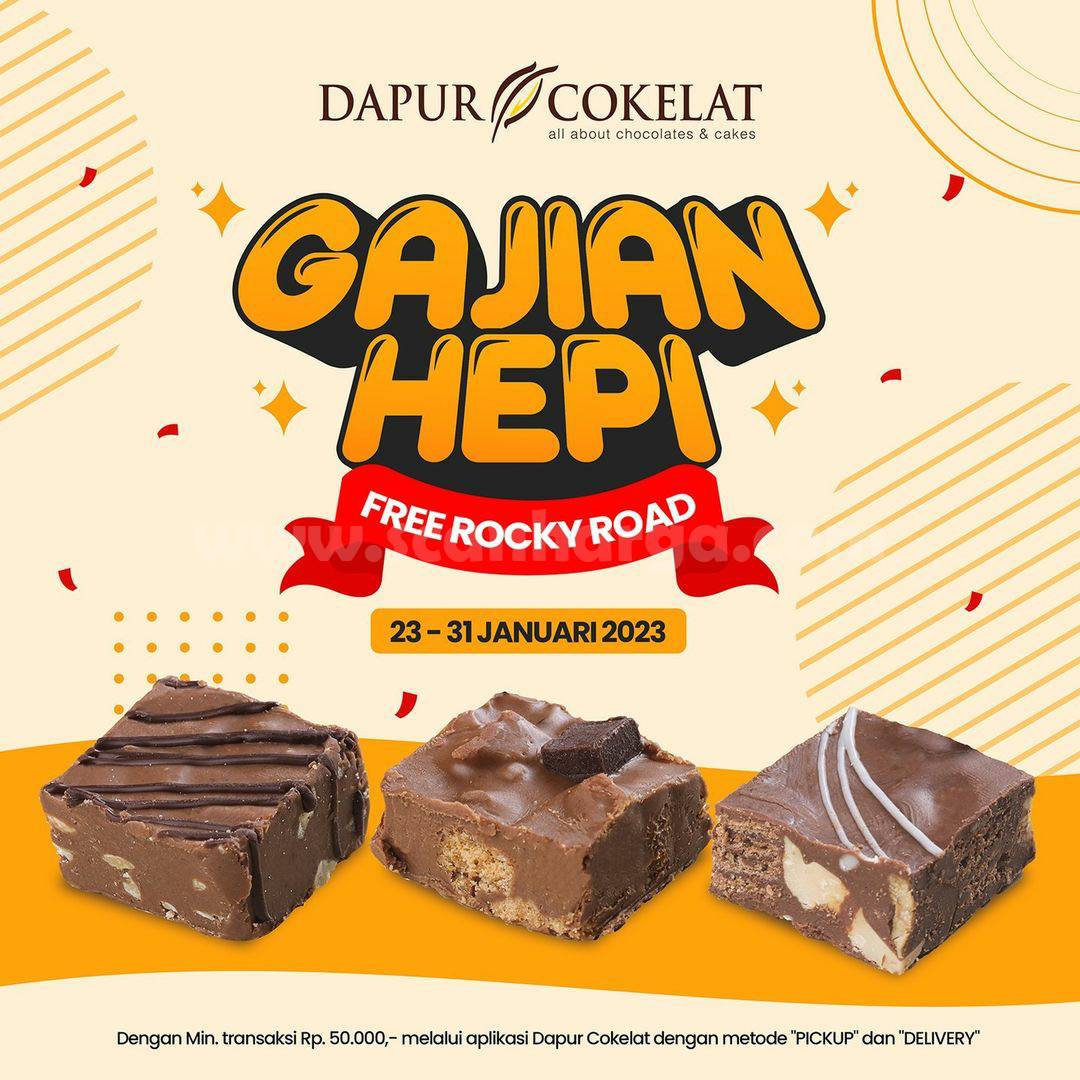 DAPUR COKELAT Promo GAJIAN HEPI – GRATIS 2 Rocky Road