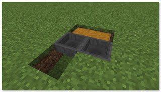 Minecraft　トロッコアイテム輸送　簡単な荷降ろし駅　作り方②