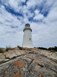 lighthouse on rock