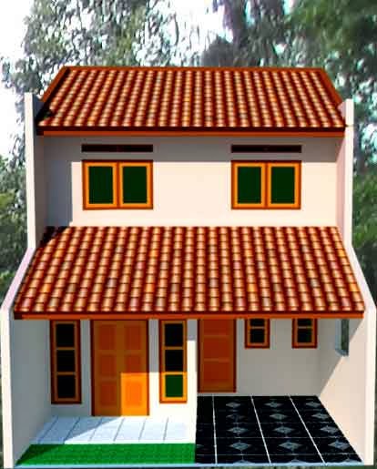  Gambar  Desain Rumah  Mungil  Minimalis  Type 27 1 Lantai 