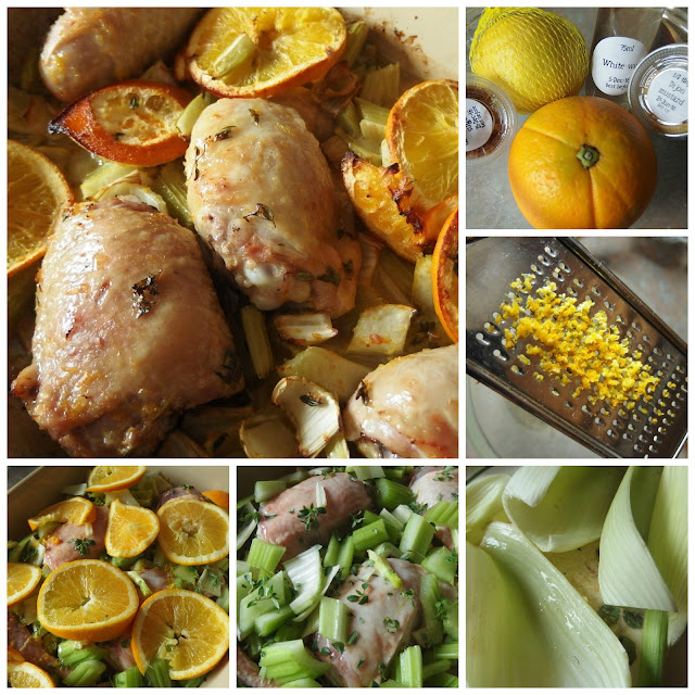 Sangria Chicken - Result + cooking stages