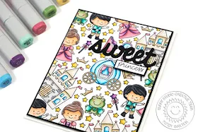 Sunny Studio Stamps: Enchanted Sweet Word Die Princess Themed Card by Mindy Baxter