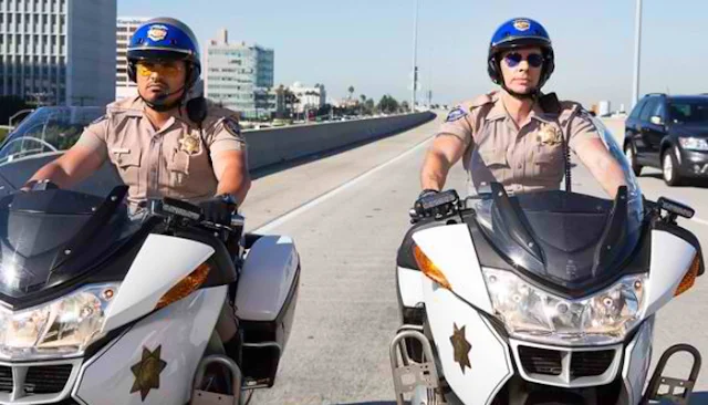 CHiPs Movie Still Michael Pena and Dax Shepard